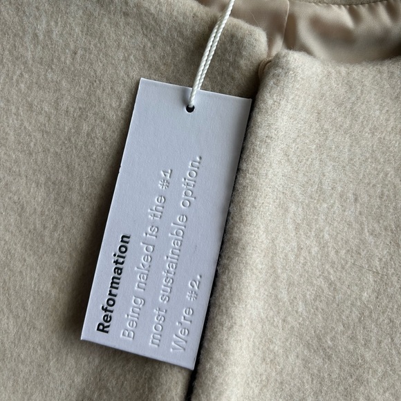 Reformation Porter Wool Cropped Coat Jacket - Picture 4 of 7